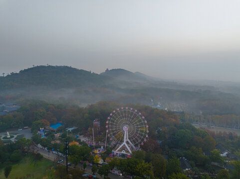 武汉东湖磨山风景区初冬风光