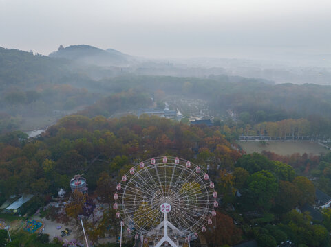 武汉东湖磨山风景区初冬风光