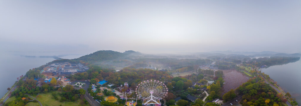 武汉东湖磨山风景区初冬风光