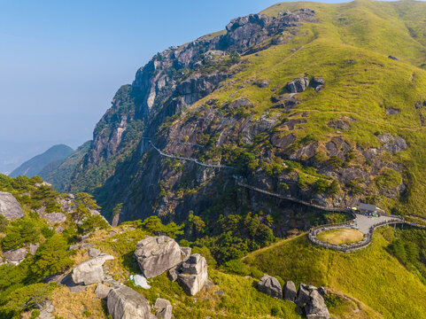 武功山地质公园初秋自然风光