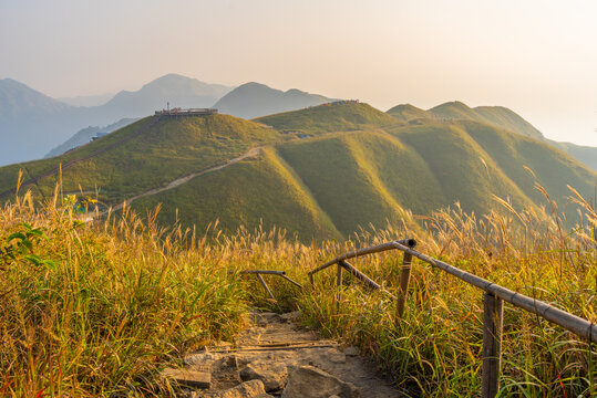 武功山地质公园初秋自然风光