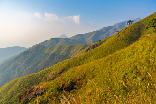 武功山地质公园初秋自然风光