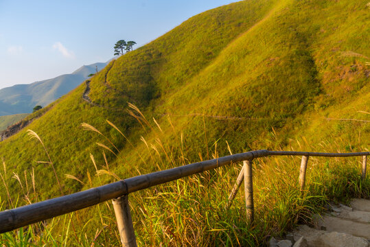 武功山地质公园初秋自然风光