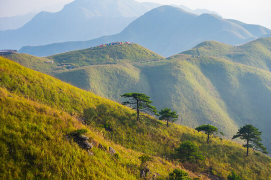 武功山地质公园初秋自然风光