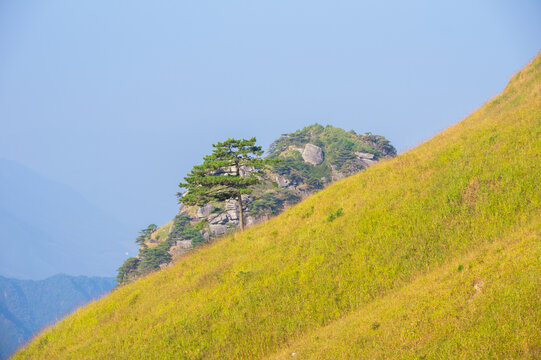 武功山地质公园初秋自然风光