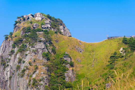 武功山地质公园初秋自然风光