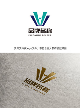 字母WH组合标志logo