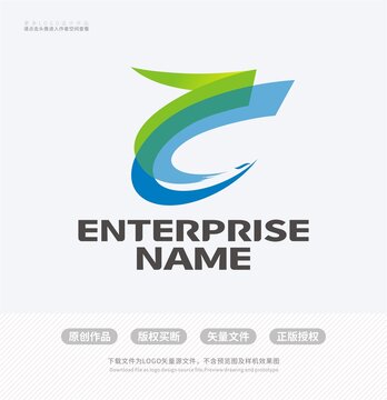 C字母科技公司LOGO标志