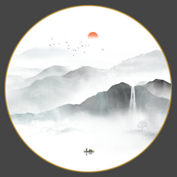 玄關(guān)山水畫(huà)