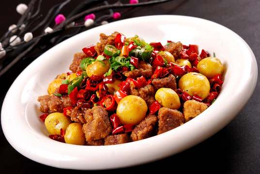 土豆炒驢肉