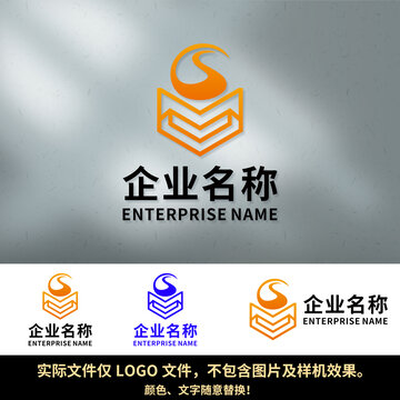 S字母LOGO箭头LOGO