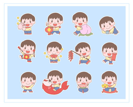 卡通男孩組