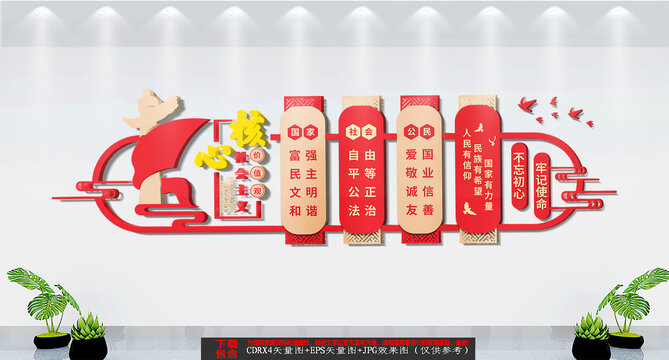 社會主義核心價值觀文化墻