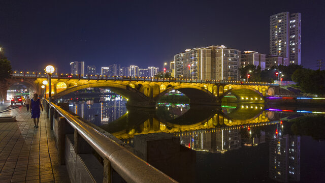 怀城夜景