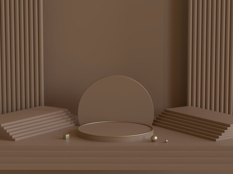 3D場景電商產(chǎn)品展臺簡約背景