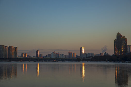 吉林市松花江风光