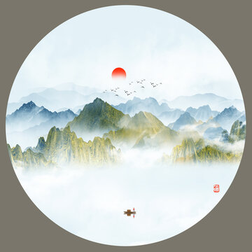 高端水墨裝飾畫