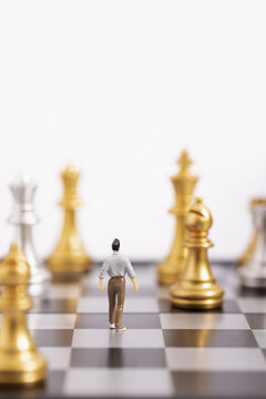 商业金融国际象棋创意