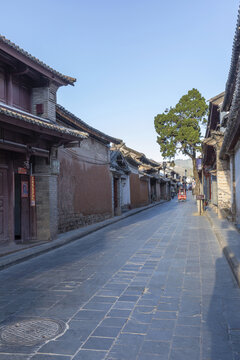 云南大理巍山古城民居街景