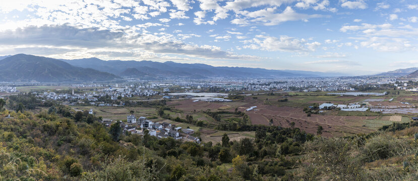 云南大理巍山城市风景