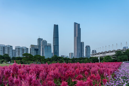 城市CBD建筑街景