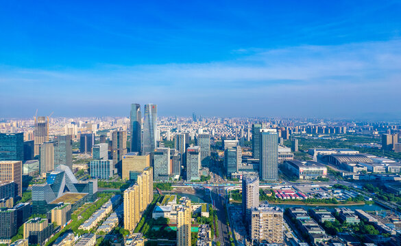 浙江省宁波市东部新城城市风光