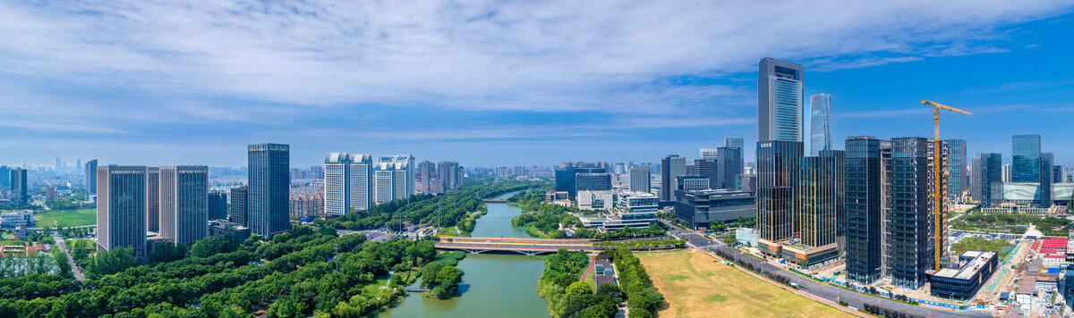 浙江省宁波市东部新城城市风光