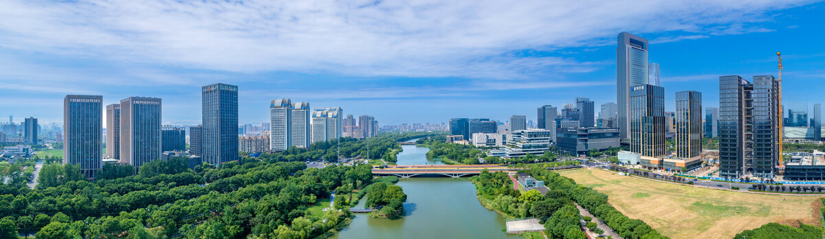 浙江省宁波市东部新城城市风光