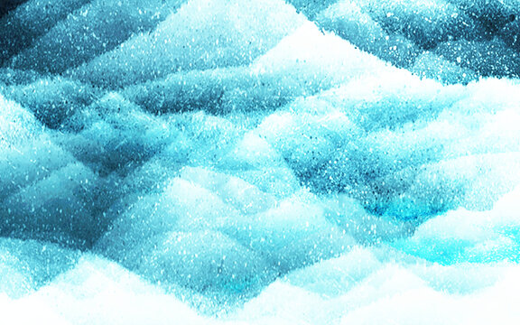 簡約藍色大氣山水