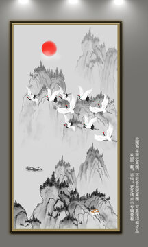 中國裝飾畫屏風(fēng)