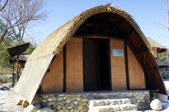 黎族地居式船型屋