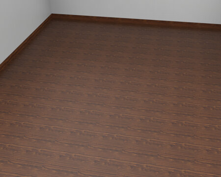 平铺棕色木地板
