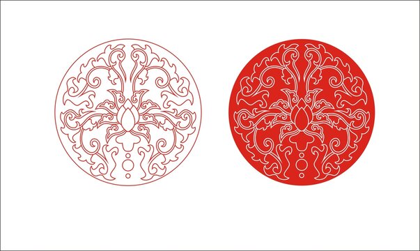 傳統(tǒng)吉祥圓形紋