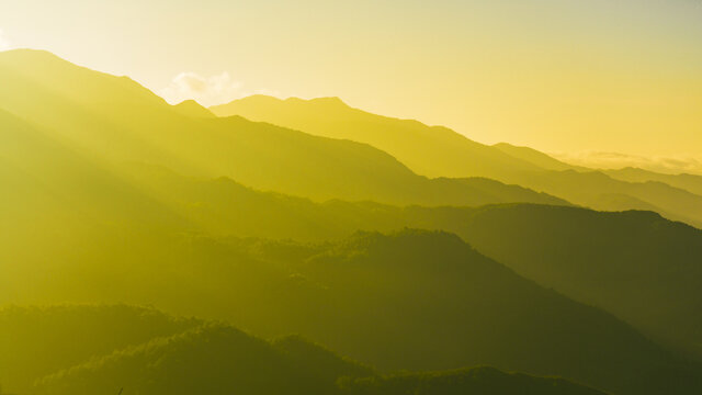 广东第一峰高山晨曦