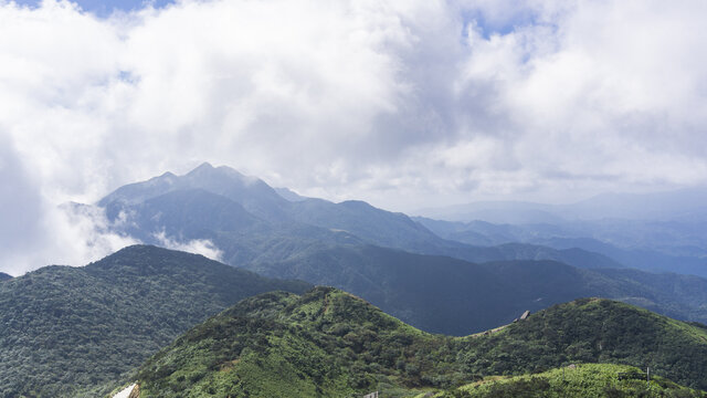 广东第一峰高山云海