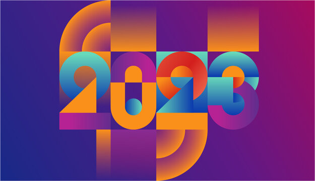 数字2023字体设计