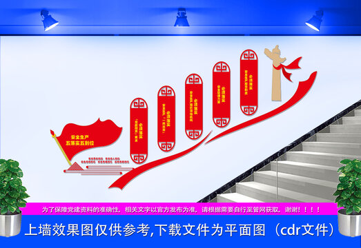 安全生產(chǎn)樓梯文化墻