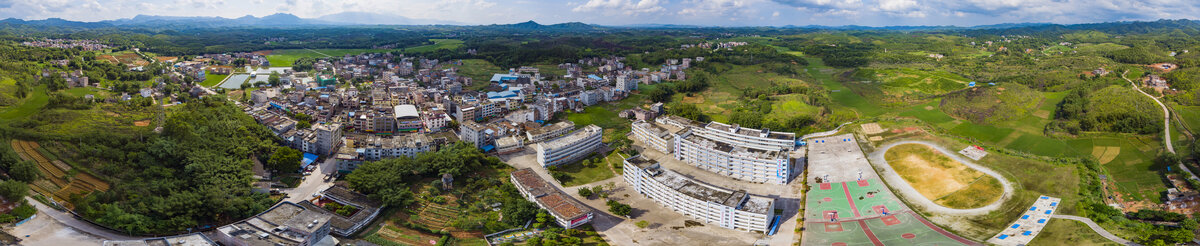 闸岗中学全景图