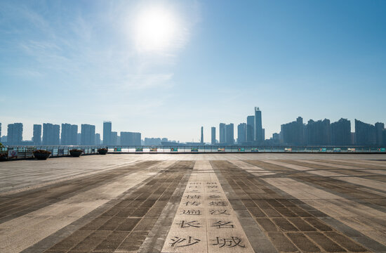 湖南金融广场摩天大楼建筑群