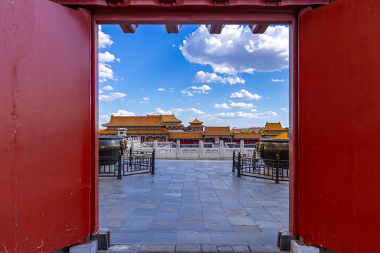 北京故宫宫门