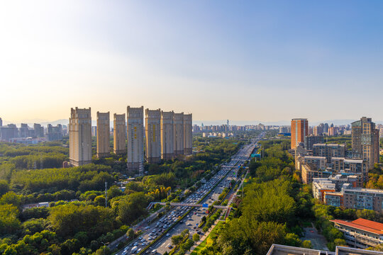 北京北四环城市风光