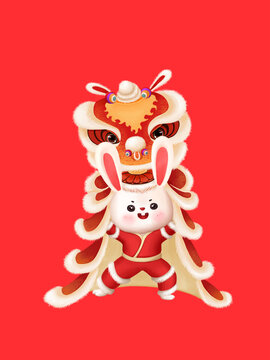 兔年舞獅