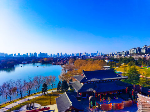 西安地标建筑大唐芙蓉园