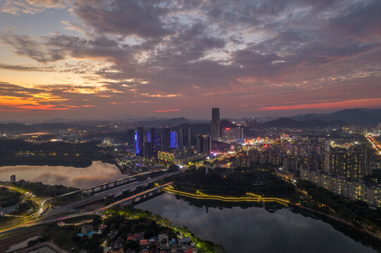 广州增城区夜景