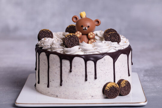 巧克力小熊奥利奥风味蛋糕