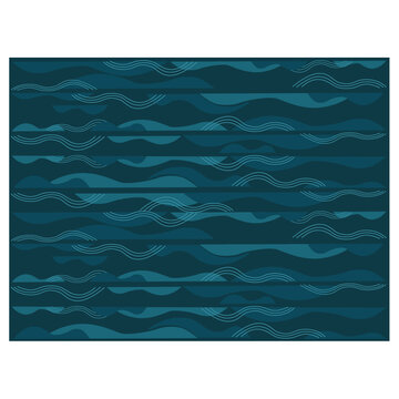 山水艺术图案地毯