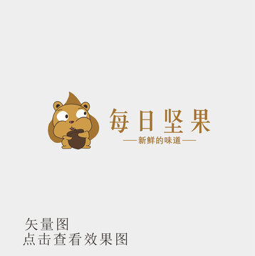 坚果零食logo