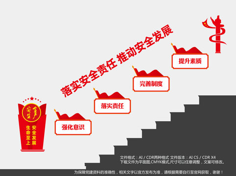 樓梯間安全生產(chǎn)文化墻