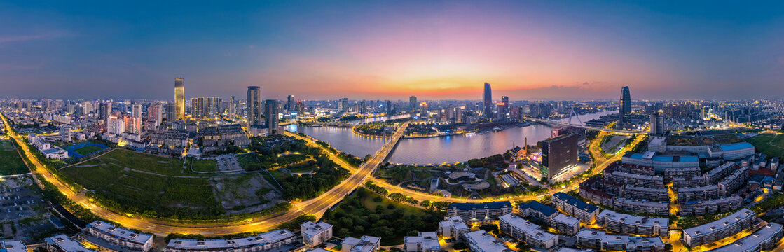 宁波三江口老外滩夜景