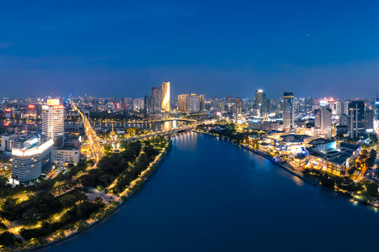 宁波三江口城市夜景